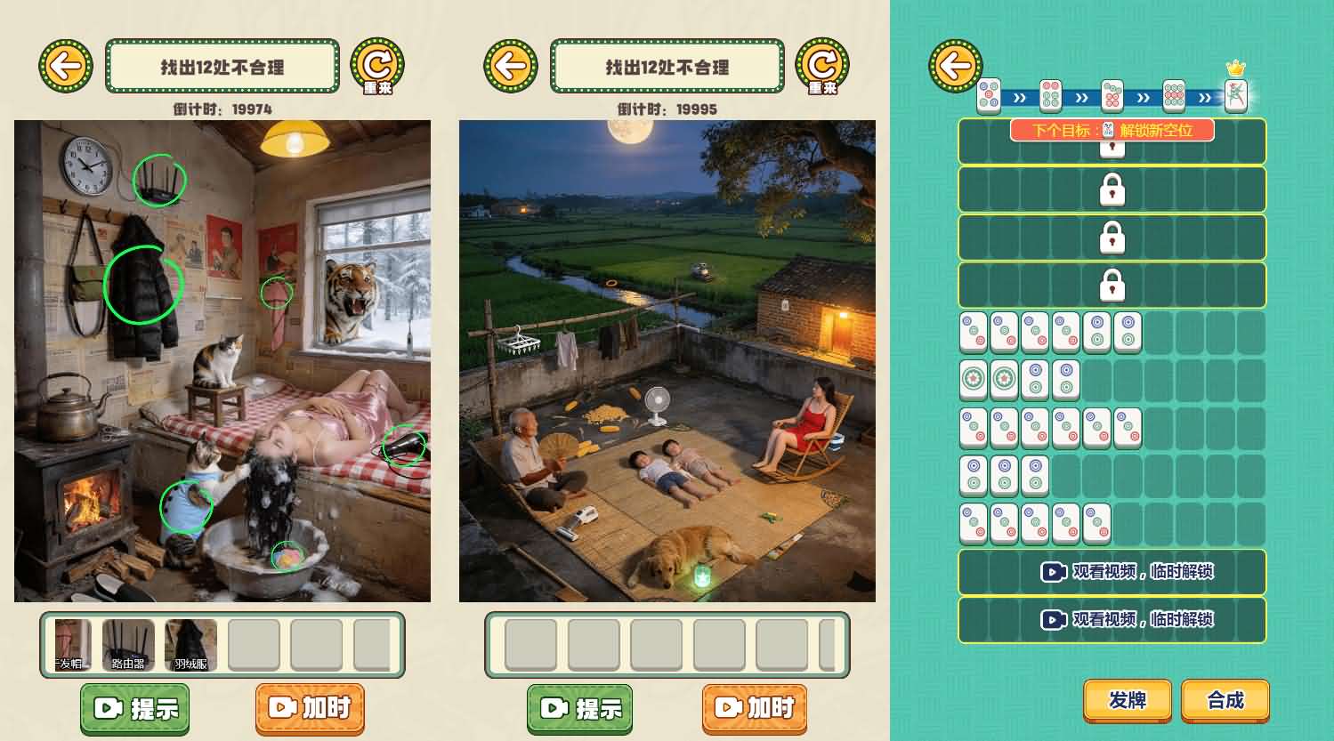 三网H5小游戏【80后真实找茬】最新整理Linux手工服务端+安卓-小皮源码网